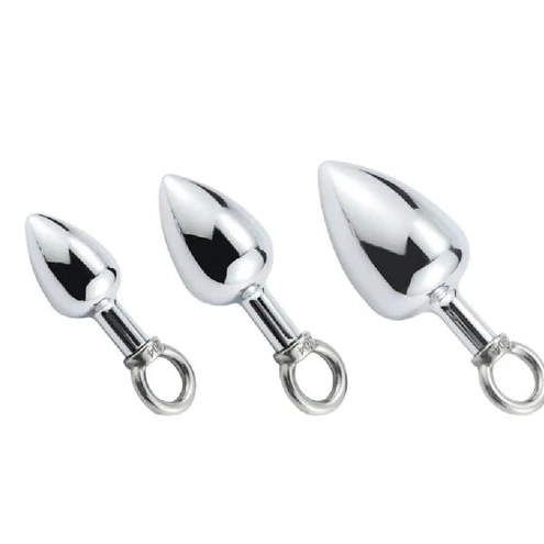 Ring Stainless Anal with 4663 Hook Cock DiscreetChoice Steel Set 0817